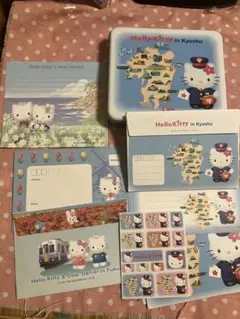 希少 レトロ ハローキティ レターセット 九州限定 缶入り