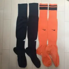 Nike ストライプデザイン カッパ ブラック　　　　ソックスセット