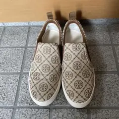 Tory Burch スリッポン ベージュ/ブラウン