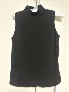 mystic ノースリーブ ニット　ダークブラウン