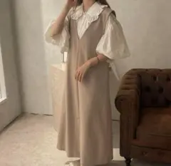 apres jour clair ベージュ キャミワンピ ジャンスカ 3way