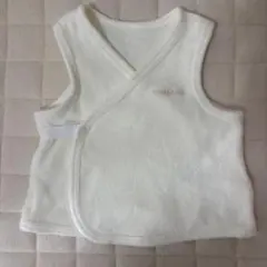 ミキハウス ベビーベスト & 帽子 50-70cm ホワイト