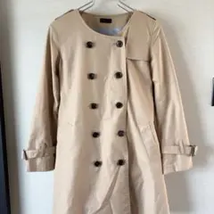 アパートバイローリーズ ノーカラートレンチコート M ベージュ