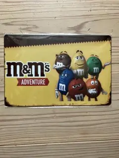 M&M's ADVENTURE メタルプレート ブリキ看板 インテリア