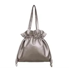 トートバッグ レディース A4 大容量 大きめ 軽量 巾着 2way ブロンズ