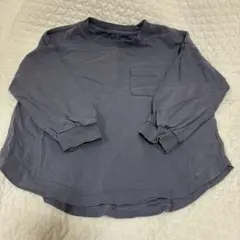 GU 長袖Tシャツ ブルーグレー 110