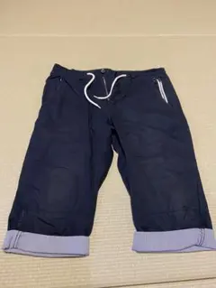 BEAMSHEART ネイビー ロールアップ ショートパンツ　サイズS