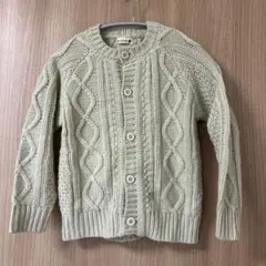 ブランシェス　ケーブル編みカーディガン
