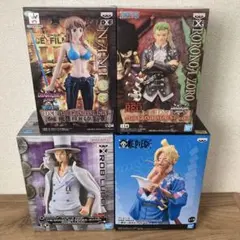 ワンピース　プライズフィギュアセット　ゾロ　ナミ　ルッチ　サボ
