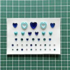 [ ジュエリーシール ] アクリルストーン / ブルー系シート /