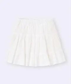 GU 白　ミニスカート　キッズ