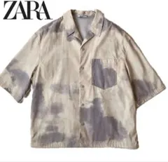 ZARAザラ　ナイロン半袖シャツジャケット 裏メッシュ加工　Lサイズのサムネイル