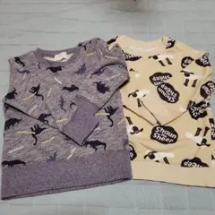 トレーナー 97 ジュラシック柄とショーン・ザ・シープ柄90