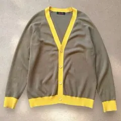CABaN キャバン バイカラー ニット カーディガン　ユニセックス
