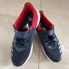 adidas キッズシューズ ネイビー/レッド