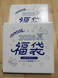 ココス 2026夏 福袋 北澤平祐 オリジナル美濃焼プレート