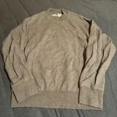 ユニクロU ベージュ杢 トレーナー L