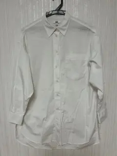 ホワイト ボタンダウンシャツ 長袖
