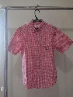 U.S.POLO ASSN ギンガムチェックシャツ 赤