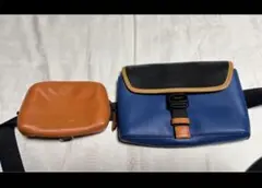 coachコーチ　ショルダーバッグ　レザー　革　男女兼用　ポーチ　ボディーバッグ