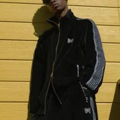 needles LHP 別注　25aw ベロア　トラックジャケット　ブラック　M