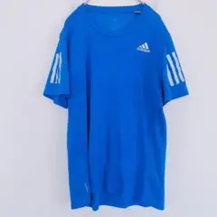 夏服 アディダス Tシャツ ジュニアS 青 CLIMACOOL ランニングのサムネイル