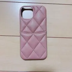 キルティングピンク　iPhoneケース