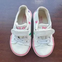 Polo Ralph Lauren スニーカー　ホワイト　ピンク　13cm