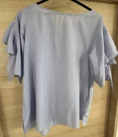 Spick & Span 半袖 フリルブラウス ストライプのサムネイル