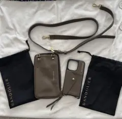 バンドリヤー　BANDOLIER ケース　iPhone15Pro ブラウン
