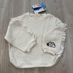 新品 ディズニー フリル付き ロンT 90
