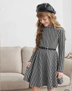 SHEIN 千鳥柄ワンピース150センチ