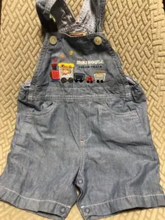 【美品】ミキハウス ドリームトレイン オーバーオール 90cm