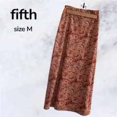 タグ付き新品✨fifth ペイズリー柄 ロングスカート Mのサムネイル