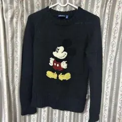 ミッキーマウス 刺繍 ニットセーター