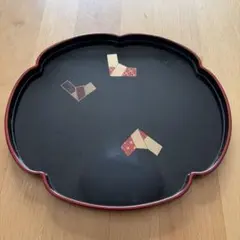⭐︎輪島塗 盆 漆器 花形 蒔絵 懐石道具