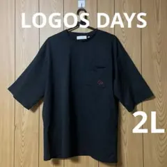 LOGOS DAYS メンズTシャツ ブラック　LLのサムネイル