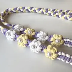 スマホショルダー　スマホストラップ　ハンドメイド　マクラメ
