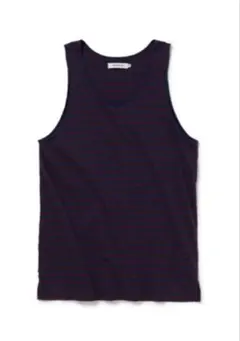 DWELLER TANK TOP COTTON JERSEY BORDER 紺紫のサムネイル