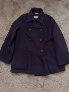 MaxMara ピーコート パープル イタリア製 L - メルカリ