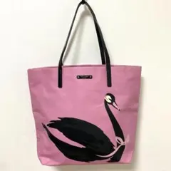 新品 kate spade ケイトスペード キャンバス トートバッグ スワン柄のサムネイル