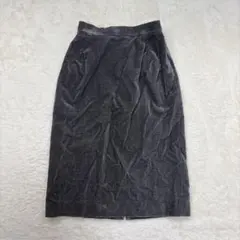 タイトスカート ミドル丈 カジュアル 無地 コーデュロイ きれいめ 綿混 上品