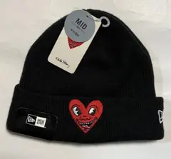 NEWERA Keith Haring キースヘリング ニットキャップ ブラック