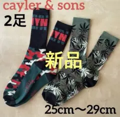 C968新品ケイラー&サンズCAYLER&SONSソックス2足スケボー靴下のサムネイル