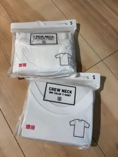 UNIQLO クルーネックTシャツ ホワイト Sサイズ 2枚セット