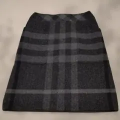 BURBERRY LONDON チェック柄 タイトスカート 厚地