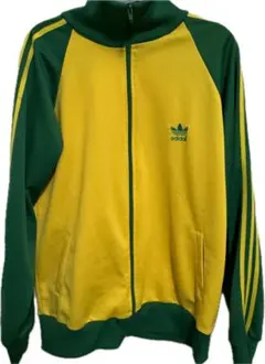 adidas トラックジャージ L グリーン/イエロー