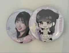 めるぷち YUKINA アニメイト 缶バッジ 2種セット