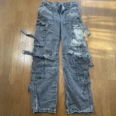 Bershka グレー カーゴパンツ EUR34のサムネイル