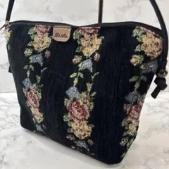 ほぼ未使用品 LakeAlster レイクアルスター 花柄ショルダーバッグのサムネイル